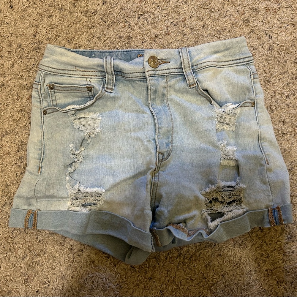 Rue21 Light Blue Ripped Jean Shorts
